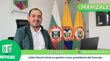 Julián Andrés Osorio Toro inicia su gestión como presidente del Concejo de Manizales con enfoque en la descentralización