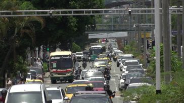 Parque automotor en Medellín.