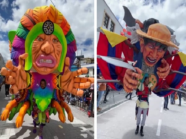 Desfile de disfraces individuales del Carnaval de Negros y Blancos de Pasto.