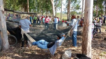 Minga indígena se tomó haciendas en San Antonio de Palmito (Sucre) por reclamo de tierras a la SAE