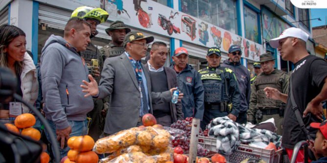 Operativo en Pasto busca frenar invasión de espacio público en calles céntricas