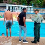 Policía realiza control de seguridad en piscinas de Sandoná durante temporada vacacional