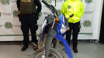 Rápida acción de la Policía en Pitalito permitió recuperar motocicleta robada