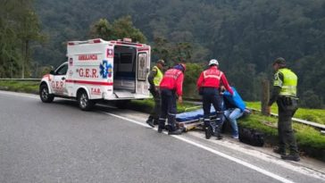 Un motociclista quedó lesionado en la vía al Magdalena