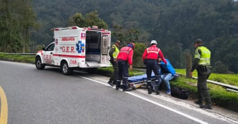 Un motociclista quedó lesionado en la vía al Magdalena