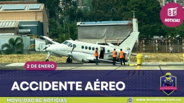 Una avioneta que cubría la ruta Manizales – Medellín tuvo fallas en su aterrizaje en el aeropuerto Olaya Herrera