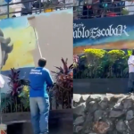 Borran mural de Pablo Escobar en el barrio que el capo empezó a construir