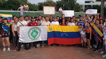 Venezolanos en Valledupar se concentraron en apoyo a Edmundo González