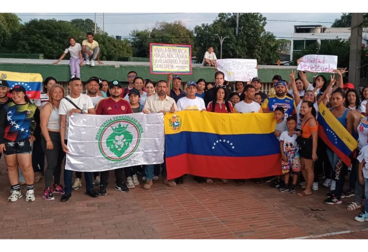 Venezolanos en Valledupar se concentraron en apoyo a Edmundo González