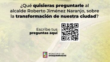 Alcalde Roberto Jiménez rendirá cuentas sobre su gestión en Dosquebradas