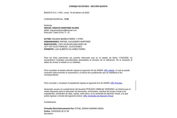 Aplazan audiencia de nulidad electoral contra Rafael Martínez