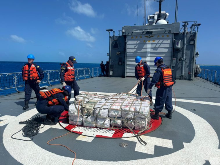 Armada Nacional incautó más de 800 kilos de Cocaína en aguas del Archipiélago