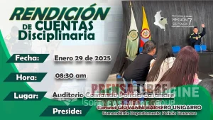 Departamento de Policía Casanare realiza este miércoles Audiencia Pública de Gestión Disciplinaria