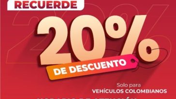 Descuento del 20% en el impuesto vehicular 2025 en Norte de Santander