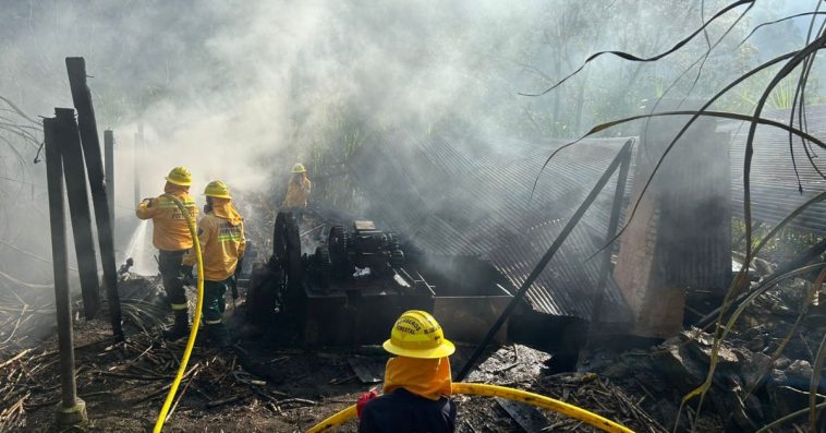 En Samaná se registró un incendio en una enramada panelera