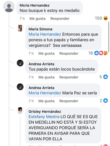 “No me busquen que estoy en Medallo”: niña reportada como desaparecida en Cereté comentó publicación en redes