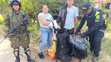 Pareja fue detenida con 20 kilos de marihuana en La Plata, Huila