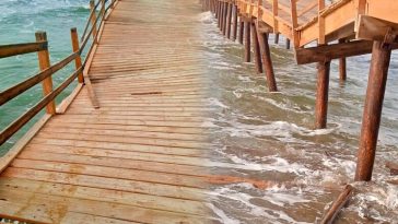 Se cae a pedazos el muelle turístico de Los Córdobas; comunidad pide ayuda