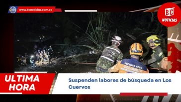 Suspenden por hoy las labores de búsqueda en la vereda Los Cuervos de Villamaría