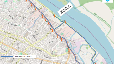 Tome nota: cierre total de la Avenida del Río por carrera por la vida de las mujeres