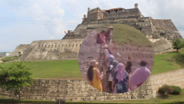 Vergonzoso y peligroso: en Cartagena, turistas 'se colaron' trepando al Castillo de San Felipe