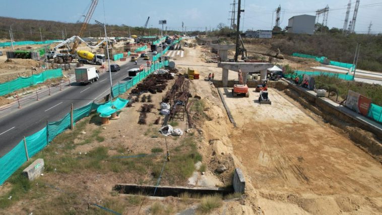 Barranquilla: avanzan las obras del intercambiador vial de la Circunvalar con carrera 43