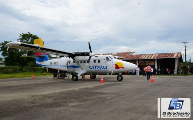 Oficialmente la Aerolínea Satena inauguró la nueva ruta Quibdó – Pizarro (Bajo Baudó)