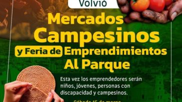 Prográmese para los mercados campesinos en el parque de Envigado