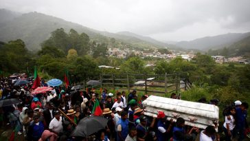 Toribio, Cauca: comunidades le dieron el último adiós al guarda indígena Edgar Tumiñá