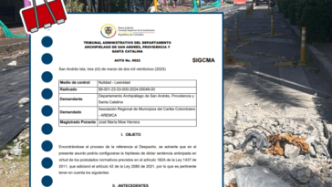 Tribunal Administrativo de San Andrés, Isla, decidió no realizar audiencia con las partes, les concederá término legal para alegar.